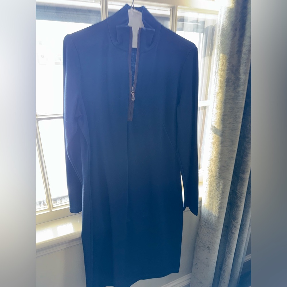 J. McLaughlin Navy Dress with Zipper